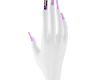 Purple Nails Long Coffin