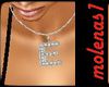 *M* Letter E Necklace