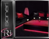 Black-Red club couches
