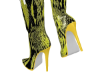 COBRA Yellow Thigh Boots