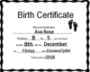DRT6 Birth Certificate