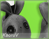 Bunny Slippers - Grey F
