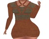 HALTER DRESS- Rust