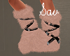 Peach Fur Boots