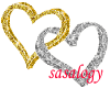 Two Hearts Gold & Silver