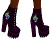Purple music boots