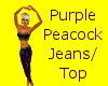 Purple Peacock Jeans/Top