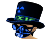Rave Mask and hat Blue