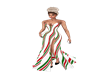 RED/GRN CANDYCANE GOWN 2
