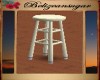 Anns white oak stool