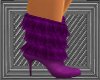 Purple tassle boots 