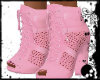 Pink mesh boot