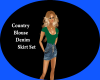 Country Blouse Skirt Set