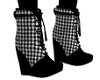 (k) black & white boots