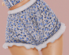 $ Floral Shorts Blue L
