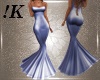 !K! Blue Fishtail Gown