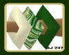 Green & Cream bracelets