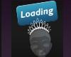 Princess Ghost Funny Loading Sign Diamond GLitter Crown