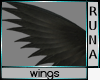 °R° Black Crow wings