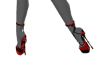 *Black/Red Chain Heels