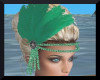 1920s flapper head green