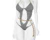 grey Elegant bikini L