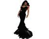 ! OLIVA BLACK GOWN(SLIM)