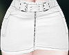 White Leather Skirt