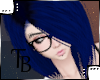 T: Blue Bun Hair V1
