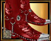[L] RED Wolf Boots M