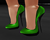 GL-Green Glitter Heels
