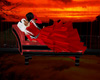 Black/Red Chaise