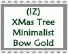 Minimalist Tree Bow Gold