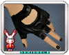Sleek Black Nail Gloves