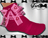 Pink Vday Hearts Socks