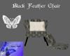 Black Feather Chair