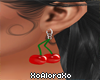 (A) Cherry Earring