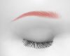red eyebrows