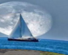 A sail boat moon dome