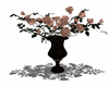 pink roses-dark vase