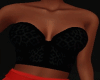 Dress Black Red
