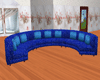 blu semi circle couch