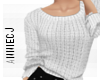 × White sweater