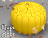 Gold Puff Stool