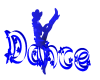 Blue Dance Sign
