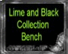 Lime & Black Bench