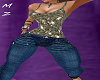 MZ Jeans Dourado ABS