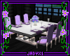 White Purple DiningTable