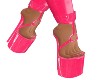 Hot Pink Belt Heels