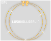 24K Oscar Hoop  Earrings